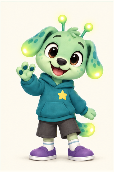ZAK waving in his teal hoodie